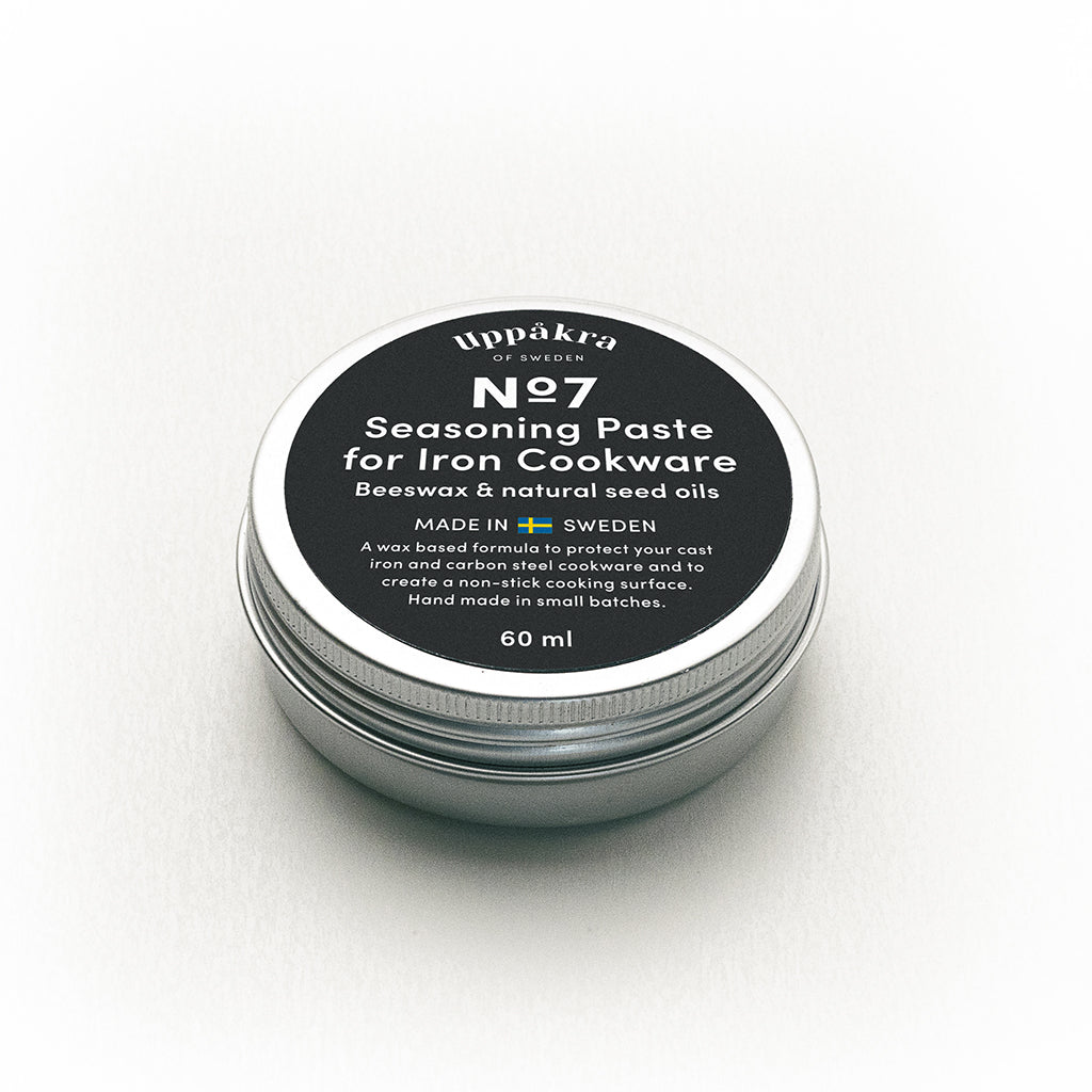 A jar of No.7 Seasoning Paste on white background.