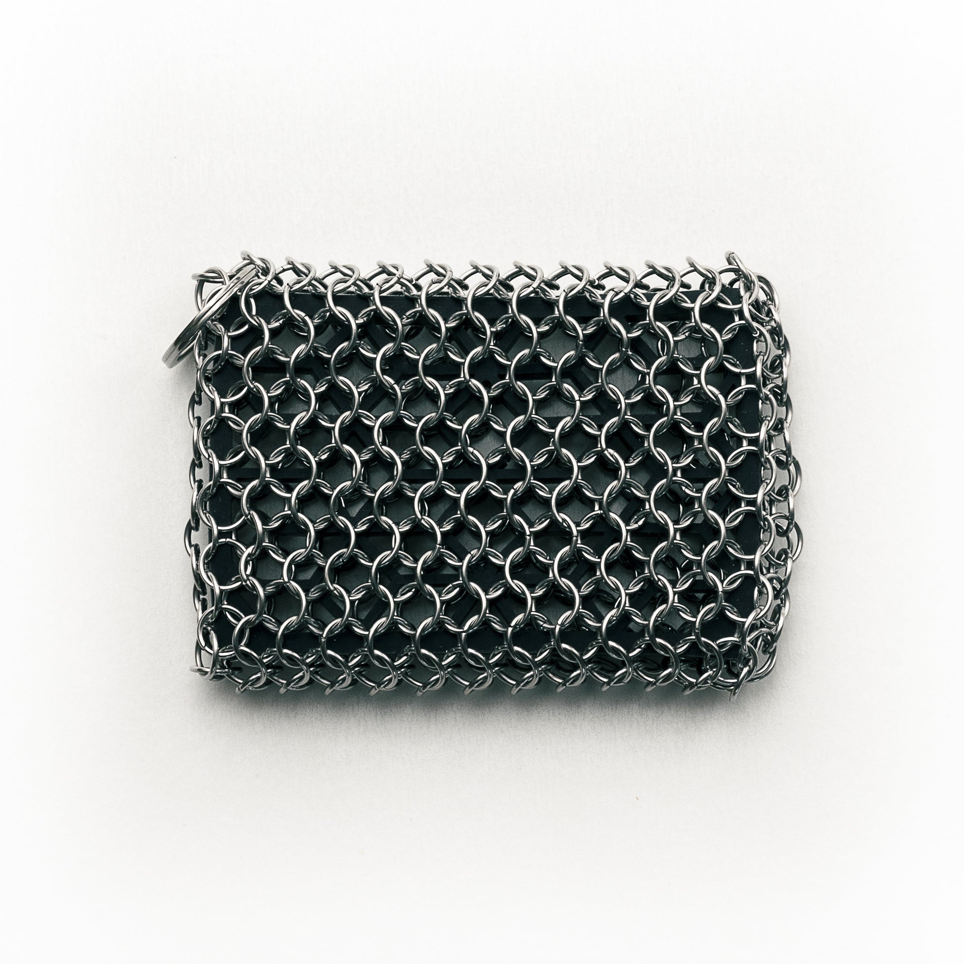 No.3 Chainmail scrubber on white background.